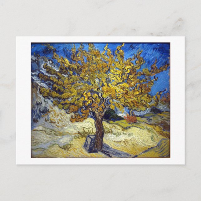 Mullbärsträdet, Vincent van Gogh. Vintage Vykort (Framsida)