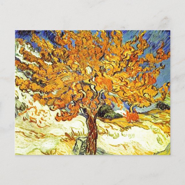 Mullbärsträdet, Vincent van Gogh. Vintagekonst Flygblad (Framsidan)