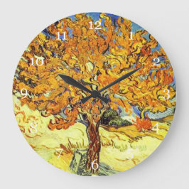 Mullbärsträdet, Vincent van Gogh. Vintagekonst Stor Klocka