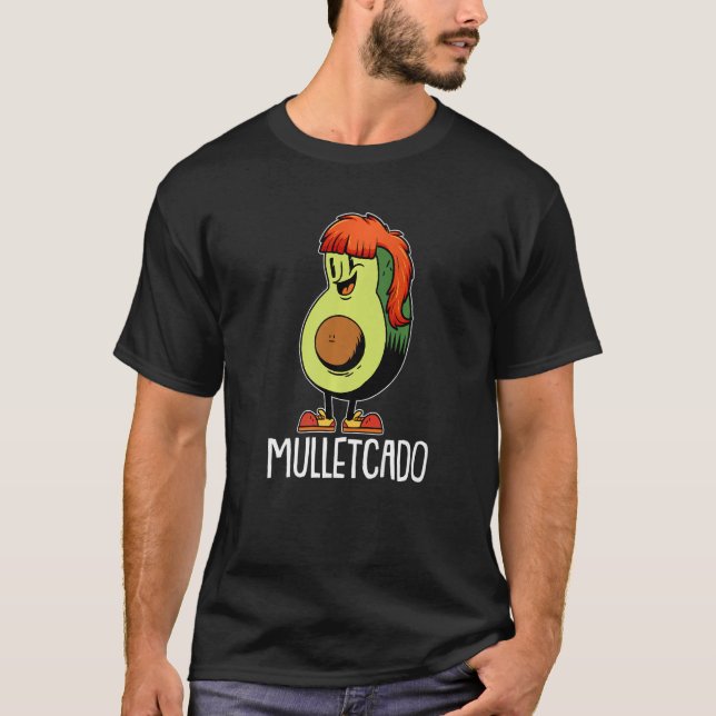 Mullecado Southern Hairdo Pride Rednacke Mullet T Shirt (Framsida)