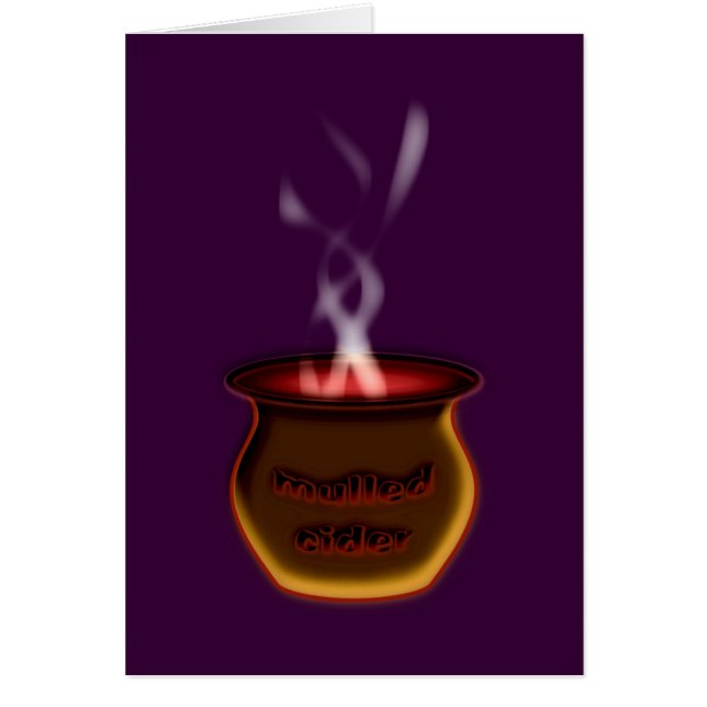 mulled cider hälsningskort (Framsidan)