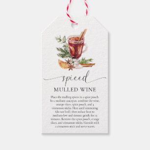 Mulled Vin Recipe Kit-jul Presentetikett