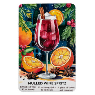 Mulled Vin Spritz Helgdag Cocktail Recipe Magnet