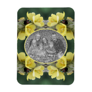 Mullein-blomman på Vilden lägger till ditt foto Magnet