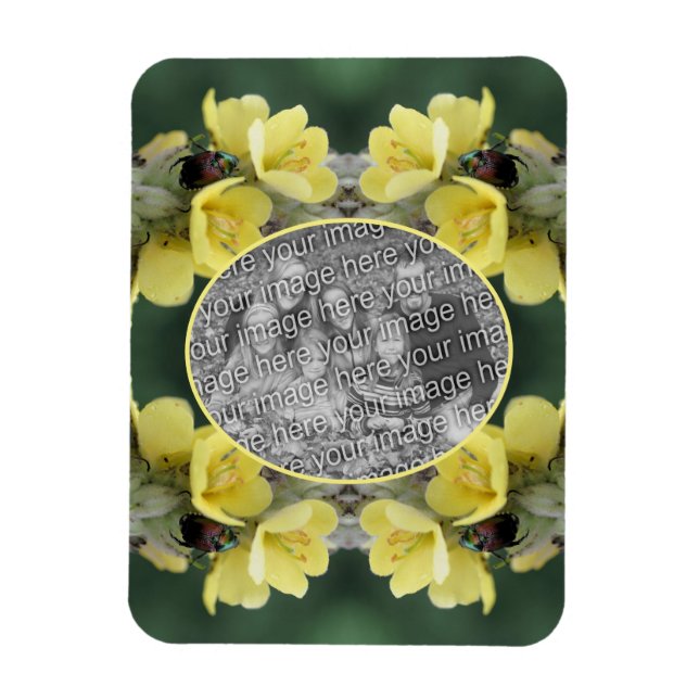 Mullein-blomman på Vilden lägger till ditt foto Magnet (Vertikal)