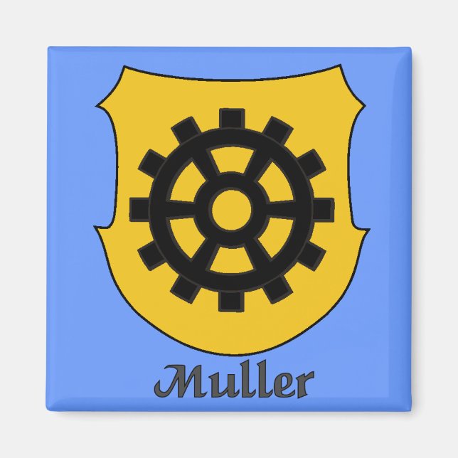 Muller Family Shield Magnet (Framsidan)