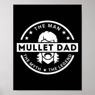 Mullet Far som säger människan myten om ordet Poster