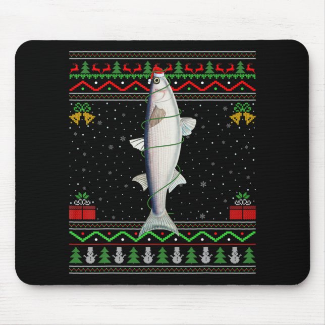 Mullet Fish Lover Matching Ugly Mullet Christmas T Musmatta (Framsidan)