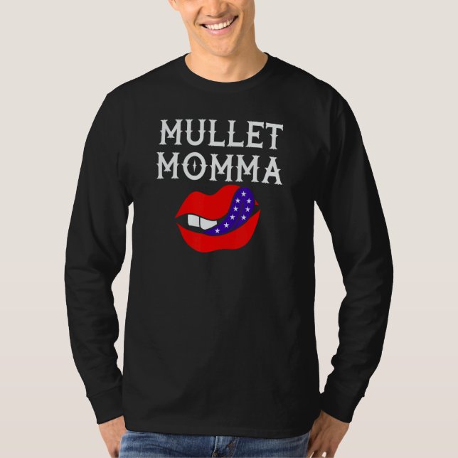 Mullet Momma T Shirt (Framsida)