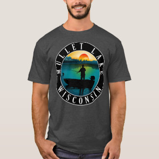Mullet Sjö Wisconsin Canoeing T Shirt