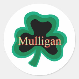 Mulligan Family Runt Klistermärke