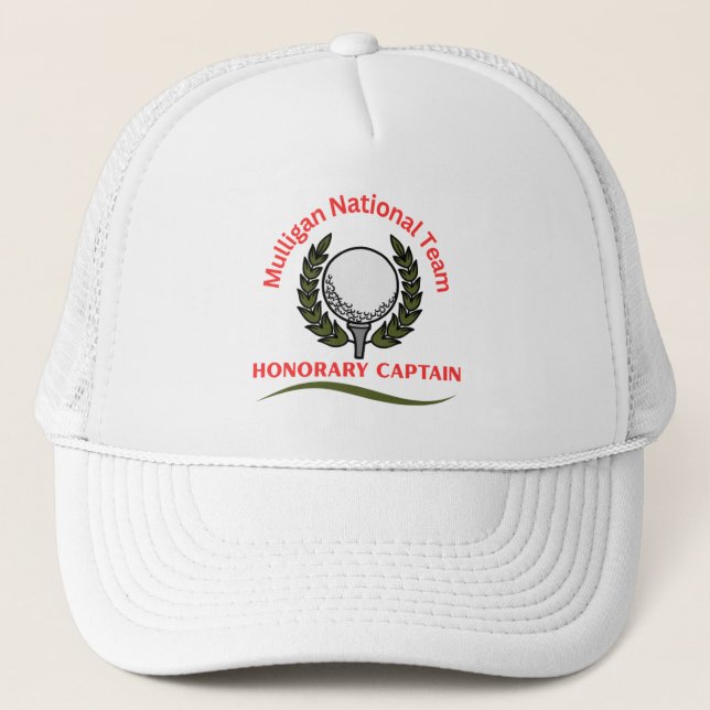 "Mulligan National Team, Honorary Kapten" Golf Keps (Framsida)