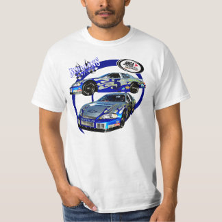 Mullins virvlar runt tävlings- blått t-shirt