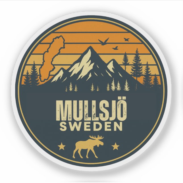 Mullsjö, Sverige Sverige Klistermärken (Framsida)