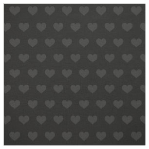 MULLT Svart på Black Heart Valentine Mönster Tyg