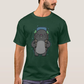 Mullvad ryggsäcksdjur hög vintage t shirt