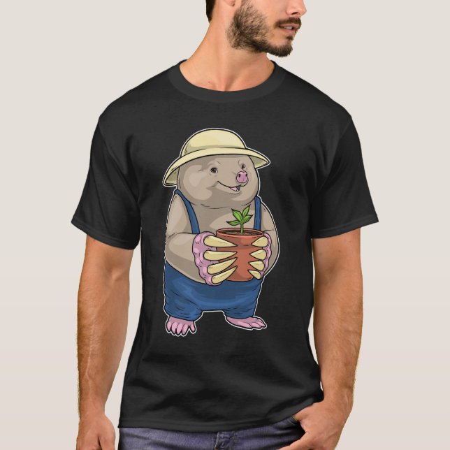 Mullvadsträdgårdsväxt trädgård t shirt (Framsida)