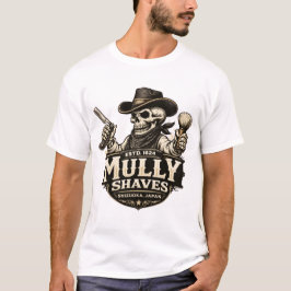 Mully Shaves – Outlaw Barber Design T Shirt