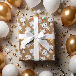 Multcolor Fox-Tecknad Presentpapper