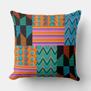 Multi afrikansk aztekisk designer kudde