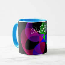 Multi Color Geometric Fusion Coffee Mug