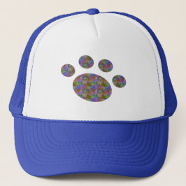 Multi Color Paw mössa Keps