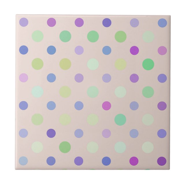 multi-colored polka dots kakelplatta (Framsidan)