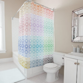 Multi - Colored Shower Curtain