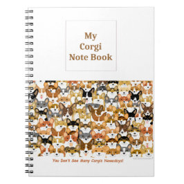 Multi Corgi Note Bok Anteckningsbok