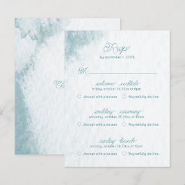 Multi Event Under havet Whimsical Watercolor Stran OSA Kort