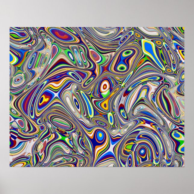 Multi Färg Abstrakt 2, 2018 (foto) | SVP BILDER Poster (Framsidan)