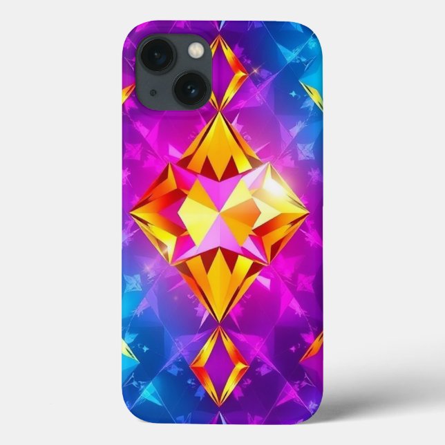 Multi-Färg Diamond Mönster Mobile (Baksida)