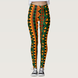 Multi-Färg Mönster Leggings