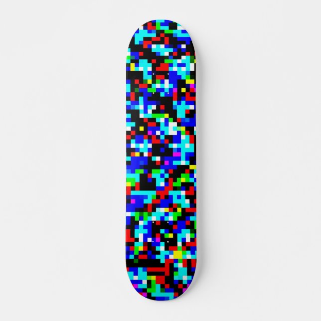 Multi-Färg Mönster Skateboard Bräda 19,5 Cm (Framsida)