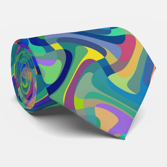 Multi-Färg Mönster Slips (Rullad)