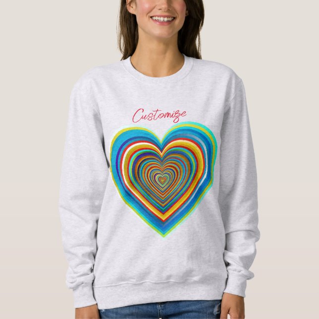 Multi-färg Valentine Heart Thunder_Cove T Shirt (Framsida)