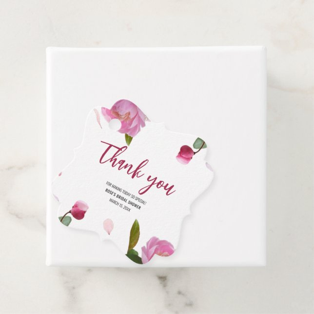 Multi Floral Bröllopsdusch Gåvor Etiketter (På plats)