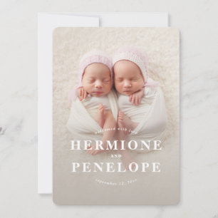 Multi foto tvilling modern geometrisk + typografis meddelande