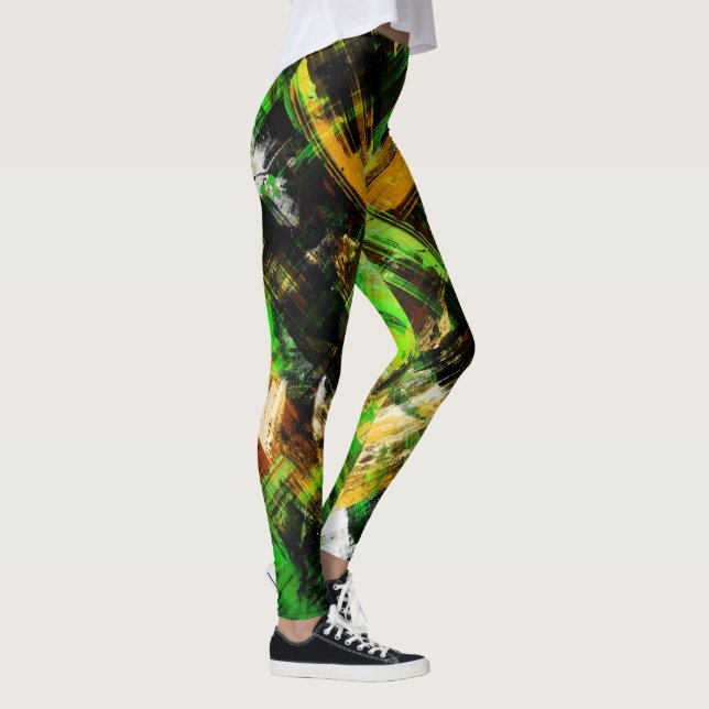 Multi-Grafik grunge Leggings (Höger)