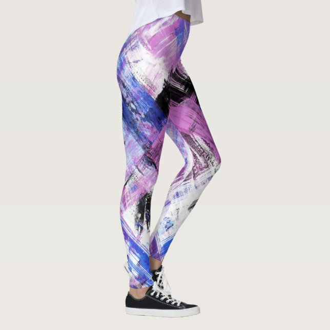 Multi-Grafik grunge Leggings (Höger)