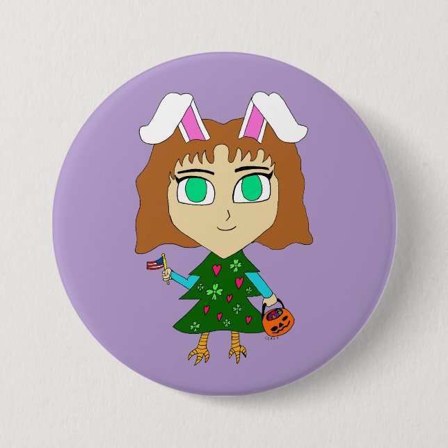 Multi Holiday Chibi Knapp (Framsida)
