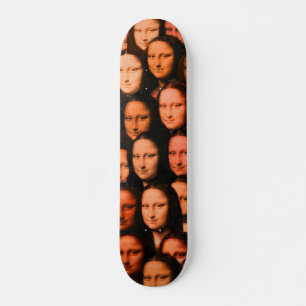 Multi-Mona i Orange Mini Skateboard Bräda 18,7 Cm