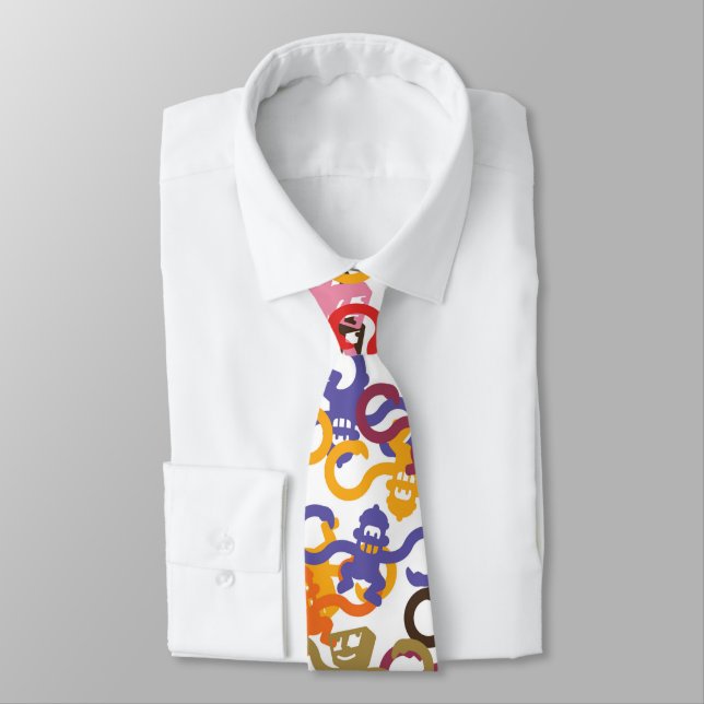 Multi-Monkey Business Tie Slips (Bunden)