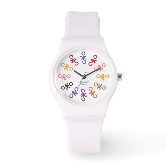 Multi-Monkey Business Watchy Watch Armbandsur (Framsida)