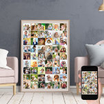 Multi Photo 54 Bild Grid Collage Beige Poster<br><div class="desc">Skapa ditt eget multifoto poster med 54 av dina favoritfoton. Fotomallen är ett redo för dig att ladda upp bilder, som visas i kvadratiskt format/instagram-format i ett enkelt rutnät med stil fotokollage. Bakgrunden till färg är neutralt beige och om du vill ändra detta till kostym, klicka bara på "anpassa ytterligare"...</div>