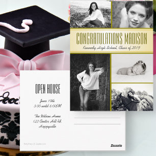 Multi-Photo Daughters Studenten Open House Vykort