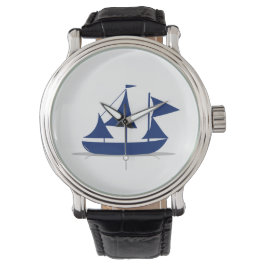 Multi-Sail Sailboat Marine Nautical Armbandsur