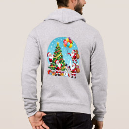 **“Multi-Santa Christmas Fun – 3D Cartoon Transpar T Shirt