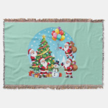 **“Multi-Tomte Julglädje – 3D Tecknad Transparent