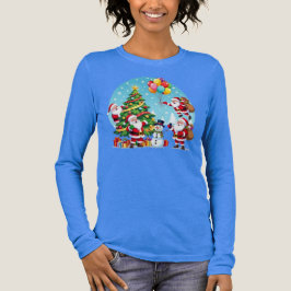 **“Multi-Tomte Julglädje – 3D Tecknad Transparent T Shirt